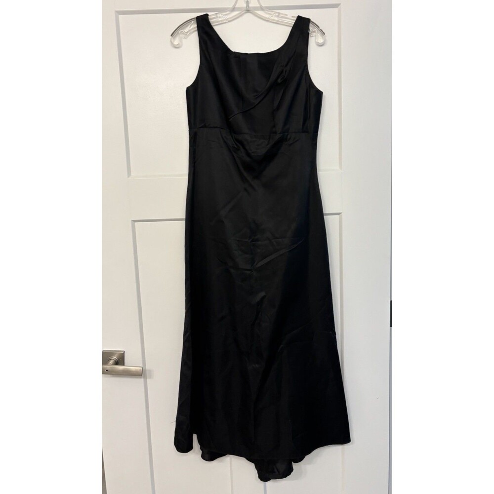 Jim Hjelm Occasions Authentic Made USA Black Sleeveless Long Maxi Dress Sz.12